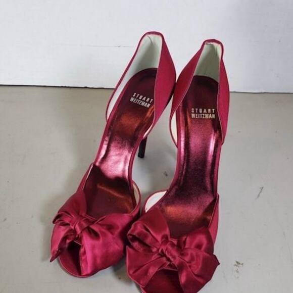 New Size 10M Stuart Weitzman Satin D'Orsay Pump Heels - Picture 1 of 9